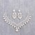 preiswerte Schmucksets-Damen Imitierte Perlen / Strass Schmuck-Set - Einschließen Silber Für Hochzeit