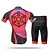 cheap Men&#039;s Clothing Sets-XINTOWN Men&#039;s Cycling Jersey with Shorts Short Sleeve Mountain Bike MTB Road Bike Cycling Red Novelty Bike Shorts Pants / Trousers Jersey Mesh Spandex Lycra 3D Pad Breathable Ultraviolet Resistant