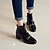 abordables Botas de mujer-Mujer Zapatos Semicuero Cuero Patentado Primavera Otoño Invierno Botas de Combate Botas hasta el Tobillo Botas de Moto Botas de Moda