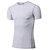 abordables Nouvelle dans-Homme Manches Courtes Tee Shirt Compression Tee Shirt Running Tee-shirt Hauts / Top Athlétique Athleisure Séchage rapide Anti-transpiration Fitness Exercice Physique Exercice Tenue de sport Blanche