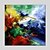 olcso Olajfestmények-Hang festett olajfestmény Kézzel festett - Landscape Klasszikus Modern Tartalmazza belső keret / Nyújtott vászon