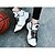 お買い得  メンズ・スニーカー-男性用 靴 ＰＵレザー 冬 コンフォートシューズ スニーカー バスケットボール ホワイト / ブラック