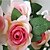 abordables Fleurs artificielles-Fleurs artificielles 1 Une succursale Fleurs de mariage Roses Fleur de Table