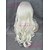 halpa Synteettiset peruukit pitsillä-Synteettiset peruukit Laineita Sivuosa Luonnollinen hiusviiva Vaaleahiuksisuus Naisten Lace Front Carnival Peruukki Halloween Peruukki