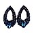 cheap Earrings-Women&#039;s Sapphire Drop Earrings Earrings Pear Cut Solitaire Drop Cheap Statement Ladies Party Work Casual Elegant Gemstone Cubic Zirconia Imitation Diamond Earrings Jewelry Royal Blue For Wedding