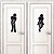 cheap Wall Stickers-Landscape / Still Life / Fashion Wall Stickers Plane Wall Stickers Toilet Stickers, Vinyl Home Decoration Wall Decal Wall / Toilet / Floor Decoration 1 / Removable