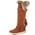 cheap Women&#039;s Boots-Women&#039;s Boots Flat Heel Tassel Fur Gladiator / Cowboy / Western Boots / Snow Boots Fall / Winter Light Brown / Black / Coffee / Party &amp; Evening / Riding Boots / Fashion Boots / Motorcycle Boots