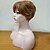 cheap Older Wigs-Synthetic Wig Wavy Wavy Pixie Cut With Bangs Wig Short Blonde Synthetic Hair Women&#039;s Blonde