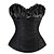 cheap Historical &amp; Vintage Costumes-Sweet Lolita Dress Satin Women&#039;s Corset Cosplay Black Gray Golden Sleeveless