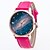 cheap Fashion Watches-Women&#039;s Wrist Watch Quartz Quilted PU Leather Black / White / Blue Cool Analog Ladies Charm Vintage Casual Bohemian - Blue Pink Dark Red One Year Battery Life