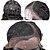 preiswerte Synthetische Perücken mit Spitze-Synthetische Lace Front Perücken Damen Glatt Schwarz Synthetische Haare Natürlicher Haaransatz Schwarz Perücke L-Teil Natürlich Schwarz