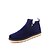 baratos Botas para Homem-Masculino sapatos Camurça Primavera Outono Inverno Conforto Botas da Moda Botas Para Casual Preto Amarelo Azul