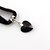 abordables Colliers et pendentifs-Collier ras du cou Collier Pendentif For Femme Onyx Cristal Soirée Mariage Décontractée Cristal Dentelle Cœur Noir / Collier ras de cou tatouage