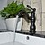 abordables Robinetteries de lavabo-Robinet lavabo - Standard Bronze huilé Set de centre Mitigeur un trouBath Taps
