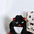 ieftine Pijamale Kigurumi-Adulți Pijama Kigurumi Băţ Pijama Întreagă Mink catifea Negru Cosplay Pentru Bărbați și femei Sleepwear Pentru Animale Desen animat Festival / Sărbătoare Costume