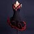 abordables Tenues de danse latine-Danse latine Robes Femme Utilisation Spandex / Organza Volants / Fleur / Cristaux / Stras Sans Manches Taille haute Robe