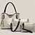 cheap Bag Sets-Women&#039;s Bags PU Leather Bag Set 3 Pcs Purse Set Crocodile Bag Sets Outdoor Wine White Black Blue