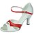 cheap Latin Shoes-Women&#039;s Latin Shoes / Jazz Shoes / Salsa Shoes Leatherette Buckle Sandal / Heel Buckle Customized Heel Customizable Dance Shoes Red / White / Indoor / Performance / Practice / Professional