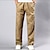 cheap Cargo Pants-Men&#039;s Cargo Pants Cargo Trousers Loose Trousers Elastic Waist Plain Full Length Daily Weekend Chinoiserie Black Yellow Micro-elastic
