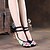 billige Ballerines femme-Women&#039;s Flats Spring / Summer Flat Heel Round Toe Comfort Espadrilles Outdoor Buckle / Flower Fabric Walking Shoes Black / Red / Green