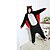 ieftine Pijamale Kigurumi-Adulți Pijama Kigurumi Băţ Pijama Întreagă Mink catifea Negru Cosplay Pentru Bărbați și femei Sleepwear Pentru Animale Desen animat Festival / Sărbătoare Costume