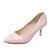 cheap Women&#039;s Heels-Women&#039;s Heels Low Heel Pointed Toe Polka Dot Patent Leather / Microfiber Comfort / Novelty Walking Shoes Spring / Summer Black / Pink / Gray / Wedding / Party &amp; Evening / Dress / 2-3
