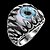cheap Rings-Band Ring Ring For Men&#039;s Casual Stainless Steel Titanium Steel Evil Eye Magic