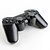 billiga PS3-tillbehör-Trådlös vibrationspelkontroll till PS3, PS2 och PC (2,4Ghz, svart)