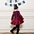 זול שמלות-בנות &#039; שרוול ארוך אחיד גרפיקה מודפסת תלת מימדית שמלות לבוש מהודר כותנה שמלה חורף פעוטות יומי ספורט