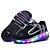 preiswerte Mädchenschuhe-Mädchen Sneaker Komfort Leuchtende LED-Schuhe Leder Frühling Sommer Herbst Winter Outddor Lässig Sportlich Ski-Schuhe Skate SchuheKlett