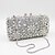 cheap Clutch Bags-Women&#039;s Bags Metal Evening Bag Crystal / Rhinestone Floral Print Wedding Bags Wedding Party Event / Party Black Gold Silver