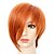 Χαμηλού Κόστους Συνθετικές Trendy Περούκες-Συνθετικές Περούκες Ίσιο Ίσια Με αφέλειες Περούκα Μπεζ Συνθετικά μαλλιά Γυναικεία Κόκκινο