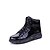 cheap Men&#039;s Boots-Men&#039;s Shoes Patent Leather Spring Fall Winter Fashion Boots Boots For Casual Outdoor Black Silver