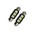 billige Lyspærer-2pcs 1 W 60-70 lm 3 LED perler SMD 5050 Kjølig hvit 12 V / 2 stk.