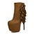 cheap Women&#039;s Boots-Women&#039;s Boots Fashion Boots Winter Fleece Dress Stiletto Heel Platform Black Dark Brown 5in &amp; over
