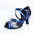 abordables Zapatos de baile latino-Mujer Zapatos de baile Zapatos de Baile Latino / Zapatos de Jazz / Zapatillas de Baile Zapatilla Tacón Cuadrado Personalizables Azul / Dorado / Cuero / Entrenamiento
