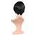abordables Perruques Synthétiques Sans Bonnet-Perruque Synthétique Ondulé Ondulé Perruque Court Noir de Jais Cheveux Synthétiques Femme Noir