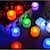 abordables Décors et éclairages nocturnes-3W Ampoules Bougies LED T 1 LED Dip 300 lm Rouge / Bleu / Jaune / Vert / Rose Décorative AC 85-265 V 24 pcs