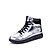 cheap Men&#039;s Boots-Men&#039;s Shoes Patent Leather Spring Fall Winter Fashion Boots Boots For Casual Outdoor Black Silver