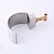 billige Torneiras Misturadoras-Bathroom Sink Faucet,Silvery Two Handles Three Holes Deluxe Waterfall Brush Nickel Polished Widespread Brass Bathroom Sink Faucet With Cold and Hot Switch