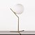 Недорогие Настольные лампы-Одноголовочный современный стиль стекла с металлическим гальваническим настольная лампа для спальни столовая кофейная комната свет