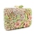 cheap Clutches &amp; Evening Bags-Women&#039;s Evening Bag Wristlet Clutch Bags Metal Formal Wedding Party Rhinestone Crystal / Rhinestone Chain Floral Print Rhinestone Flower Golden
