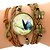 cheap Bracelets-Women&#039;s Charm Bracelet Wrap Bracelet Leather Bracelet Layered Rope Plaited Wrap Star Galaxy Infinity Personalized Fashion Inspirational Multi Layer Synthetic Gemstones Bracelet Jewelry Red / Blue