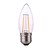 preiswerte Leuchtbirnen-ywxlight® led-filament-chip e14 e26 / e27 4w 320lm edison kerzenlichtbirne ersetzen 4w glühlampenbeleuchtung ac 220-240v