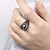cheap Rings-Band Ring Cubic Zirconia Simulated Black Zircon Titanium Steel Flower Ladies Personalized Fashion 6 7 8 / Women&#039;s