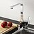 ieftine Robinete de Bucătărie-Robinet Bucătărie - Singur mâner o gaura Crom standard Spout Bazin Contemporan / Art Deco / Retro / Modern Kitchen Taps