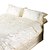 billige Dynebetræk-dynebetræk sæt luksus silke / bomuld blend reaktivt print 4 stk sengetøj sæt / 400 / 4pcs (1 dynebetræk, 1 fladt ark, 2 shams) konge