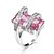 abordables Bague-Couple d&#039;alliance Saphir Poire Violet Rouge Bleu Zircon Zirconium Strass Amour dames Personnalisé Inhabituel 6 7 8 9 10 / Zircon cubique / Femme / Bague / Anneaux / Bague Fantaisie Grosse / Solitaire