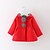 cheap Outerwear-Toddler Girls&#039; Suit &amp; Blazer Long Sleeve Gray Red Solid Colored Fall Winter Daily / Sports / Cotton