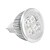 cheap Light Bulbs-6pcs 4W LED Spotlight MR16 Home Lighting 4 x 1W SMD 12V AC/DC Lampada White Warm White